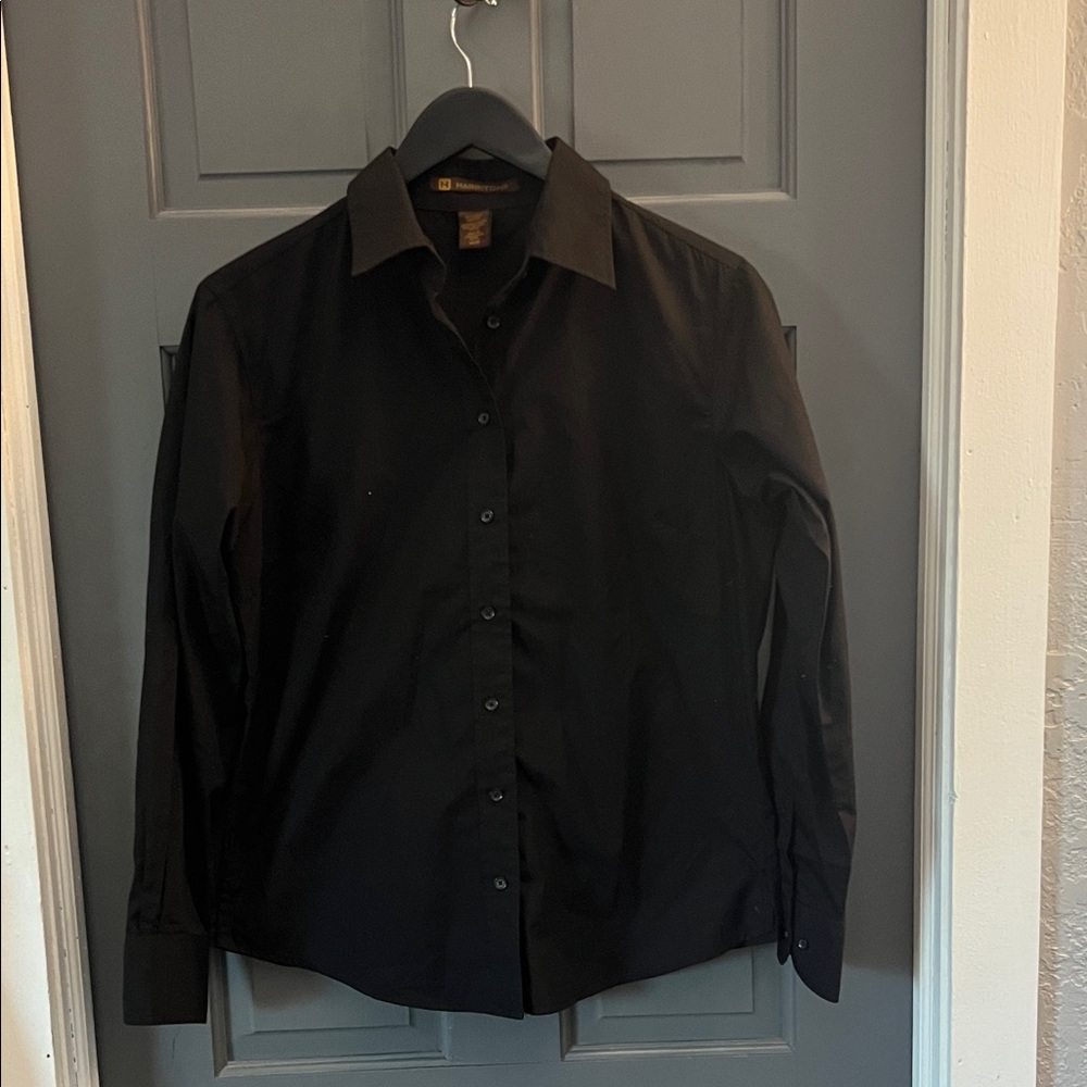 Classic Black Dress Shirt for Women HALI